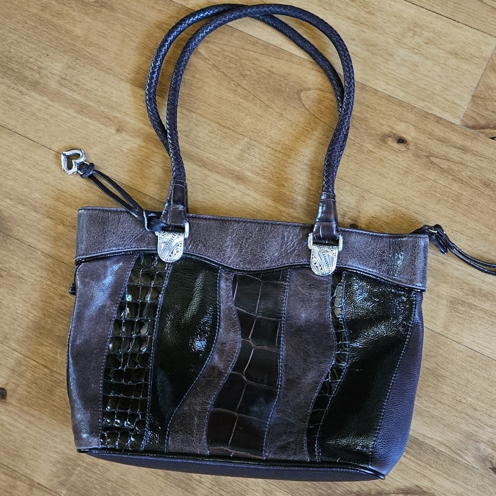 Brighton chocolate brown aidan leather shoulder bag - Picture 2 of 9